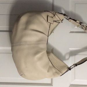 Cream Coach shoulder bag